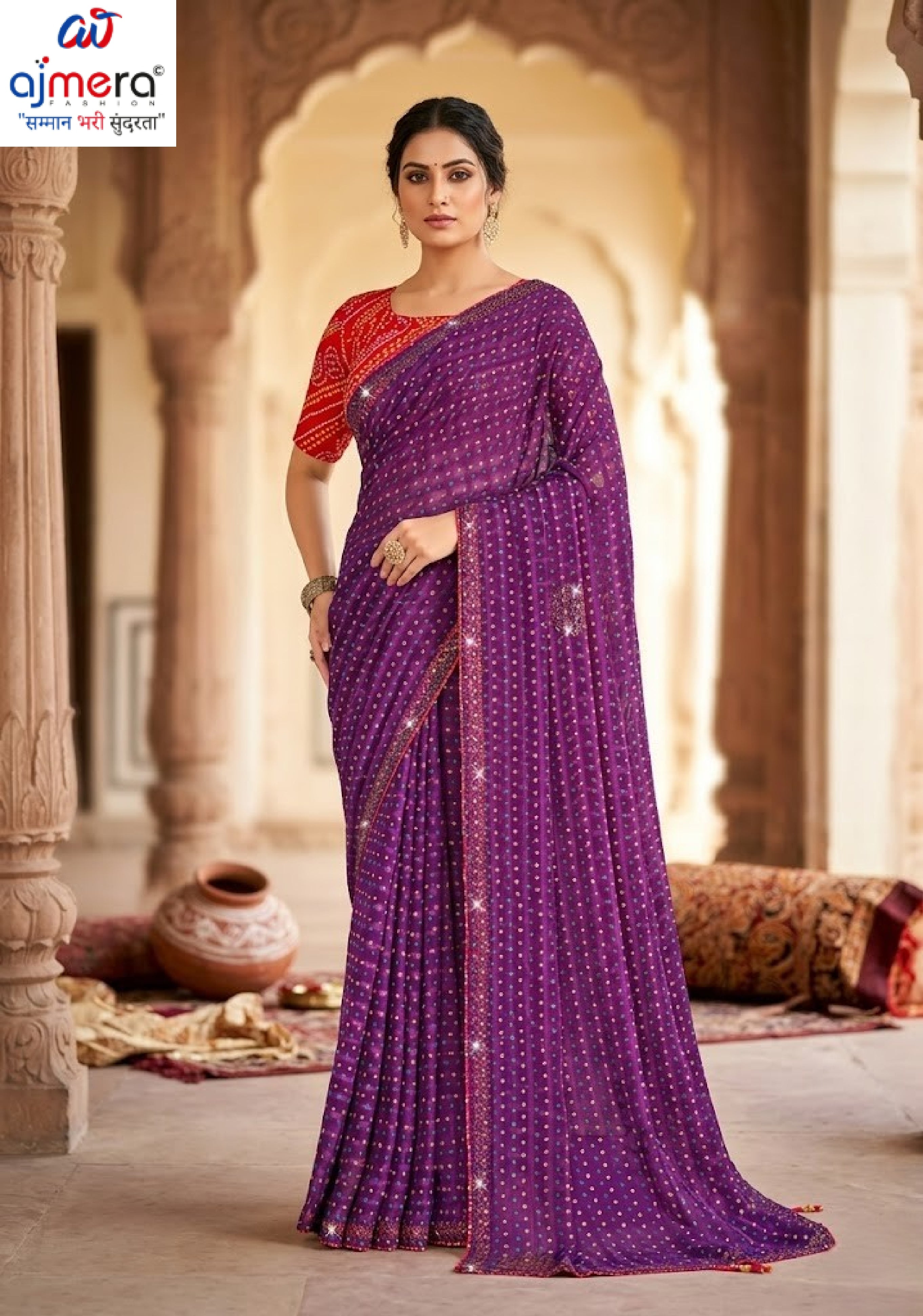 Designer Printed Saree with Blouse Piece for Special Occasions | SYF-RASAM VOL-01