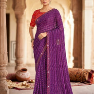 Designer Printed Saree with Blouse Piece for Special Occasions | SYF-RASAM VOL-01