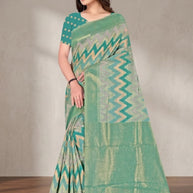 Exclusive Jacquard Silk Saree without Blouse for Premium Cultural Wear | TUL-CHANDRAMUKHI COTTON