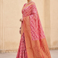 Graceful Jacquard Silk Saree without Blouse for Timeless Ethnic Fashion | TUL-AMRIT UTSAV COTTON