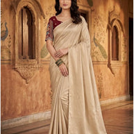 Jacquard Fancy Dyed Matching Saree with Blouse Piece for Premium Ethnic and Traditional Wear | RLL-RIDHIMA SILK-1