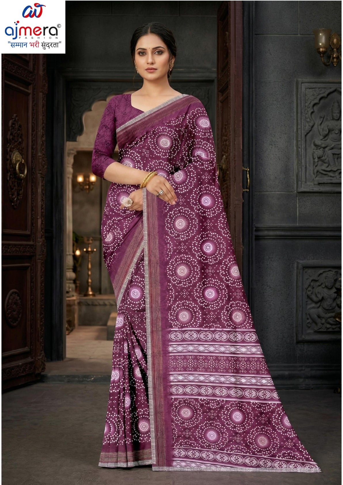 Contemporary Printed Saree with Blouse Piece for Premium Wear | GLC-SURYAMUKHI