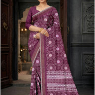 Contemporary Printed Saree with Blouse Piece for Premium Wear | GLC-SURYAMUKHI