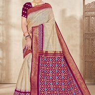 Graceful Jacquard Silk Saree with Blouse Piece for Timeless Ethnic Fashion | TUL-AARTI RIDHIMA COTTON