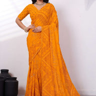 Beautiful Printed Saree with Blouse Piece for Cultural Celebrations | RMF-SUHAGAN VOL-4
