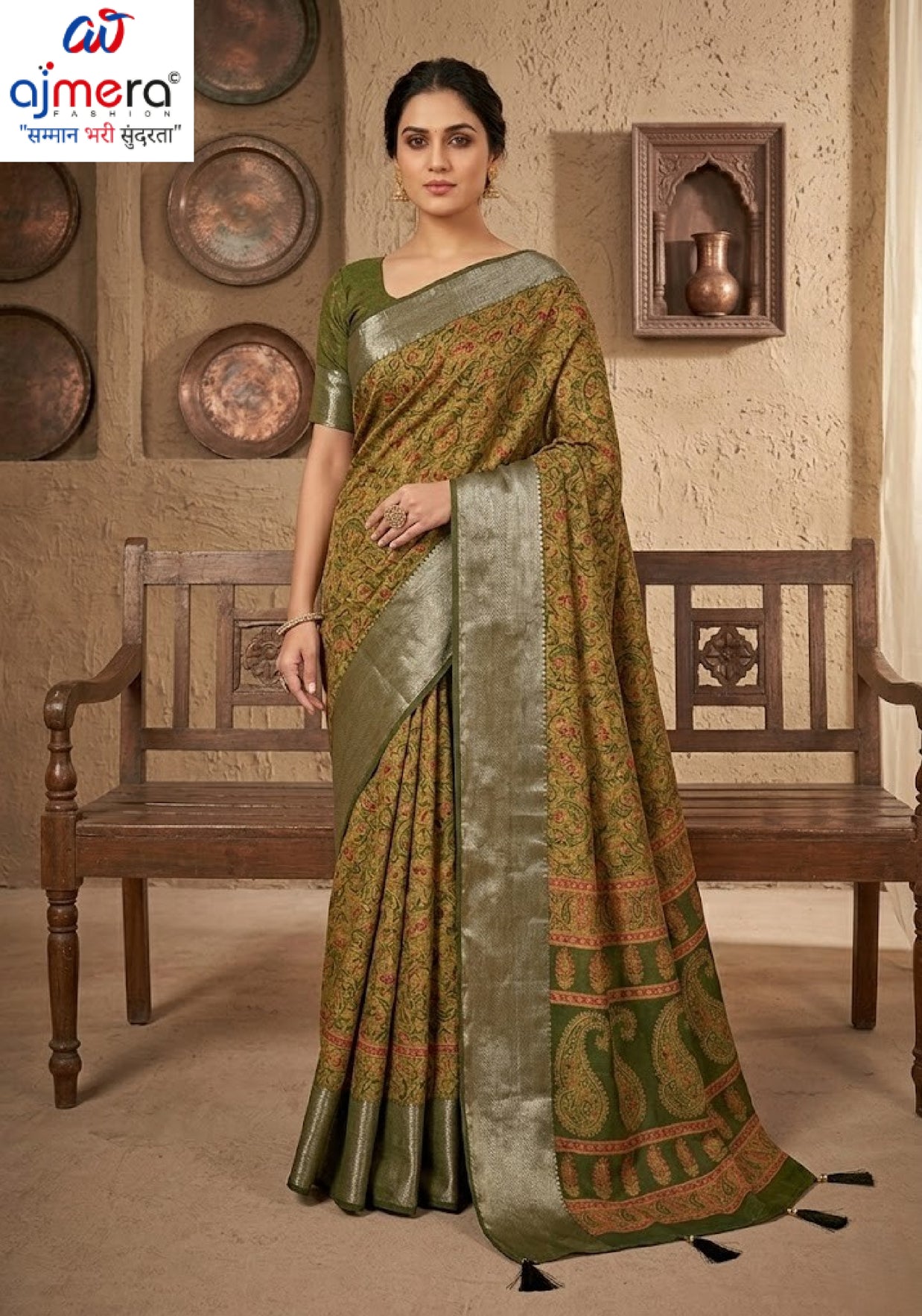 Contemporary Printed Saree with Blouse Piece for Premium Wear  | RDD-LALITA