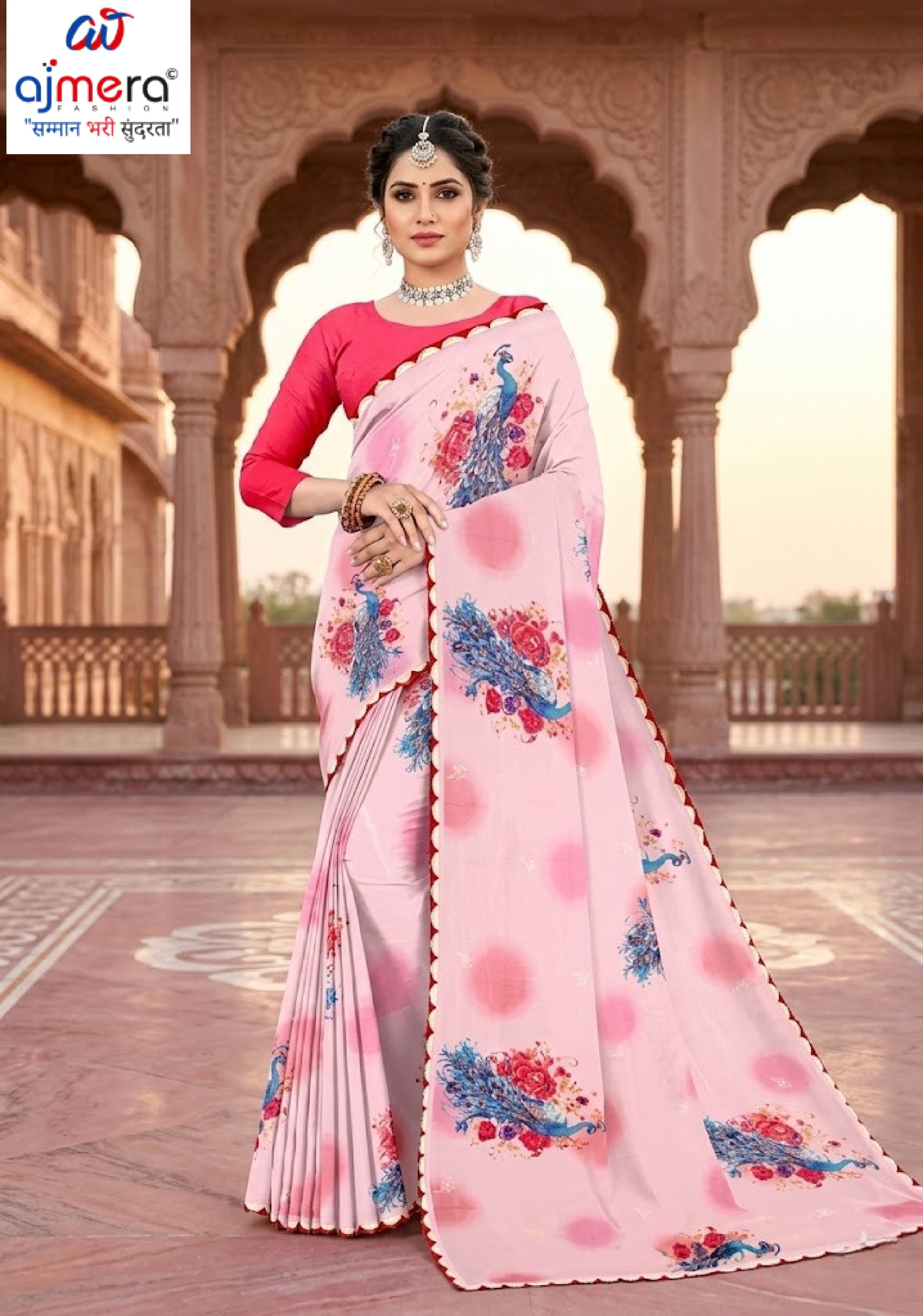 Georgette Print Loose Saree with Blouse for Premium Ethnic and Traditional Wear | TD-COCONUT