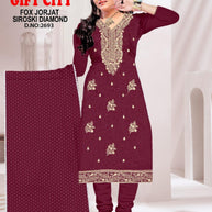 Premium Designer Unstitched Suit Set | KVF-GIFT CITY