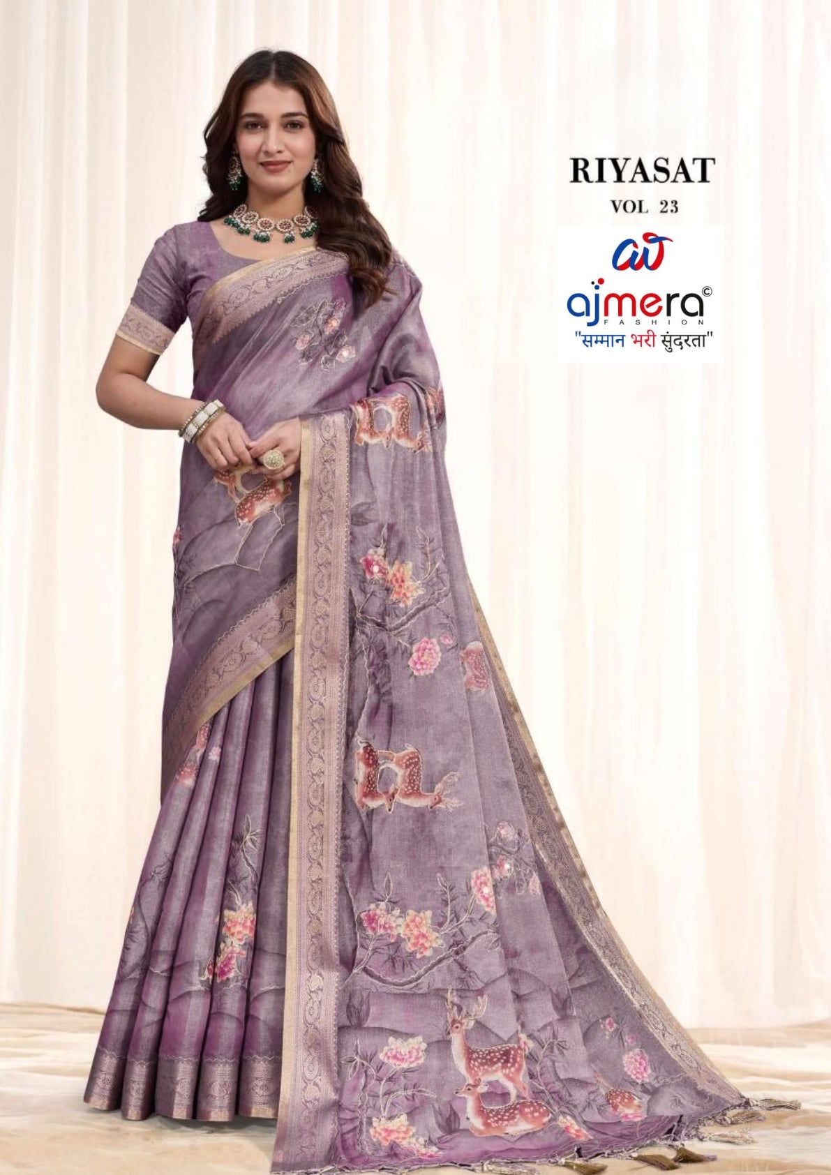 Premium Printed Saree with Matching Blouse Piece for Ethnic Elegance | RMF-RIYASAT VOL-23