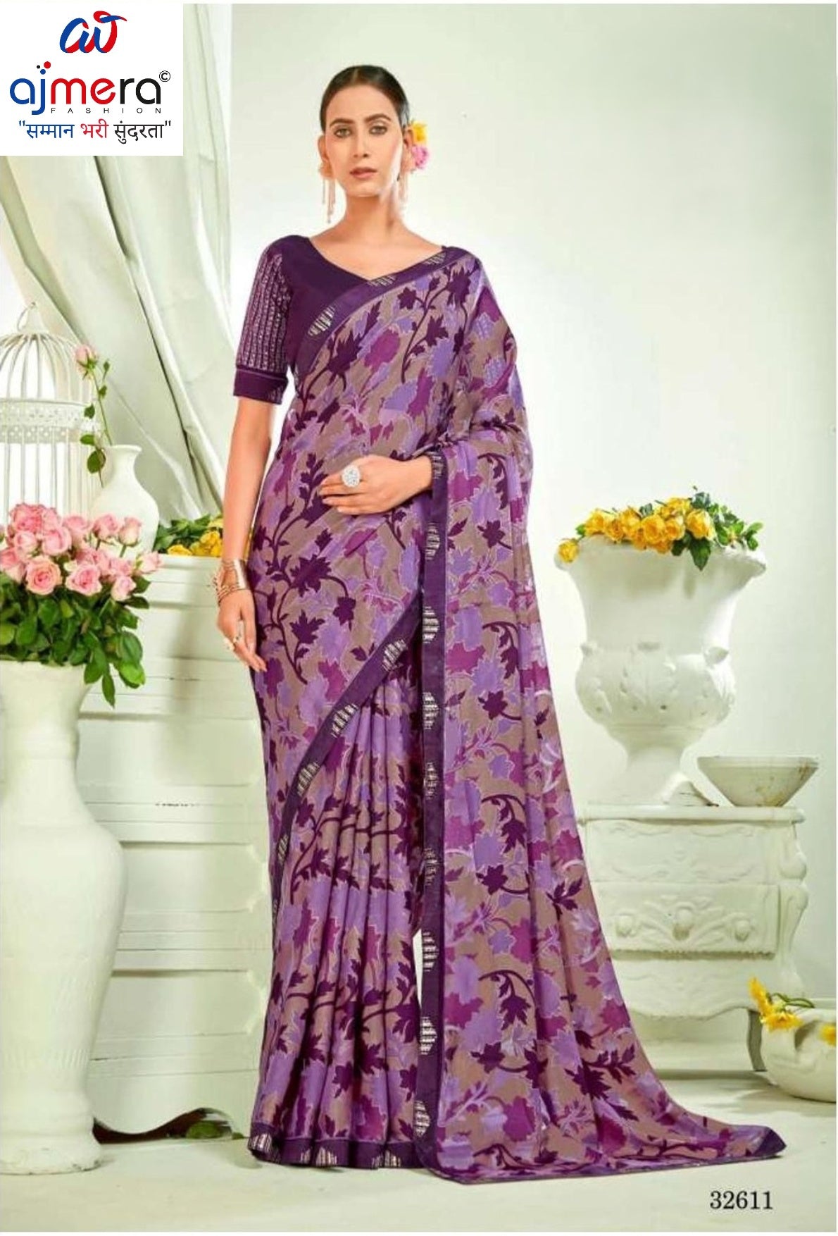 Designer Printed Saree with Blouse Piece for Special Occasions  | RDD-TAPASYA