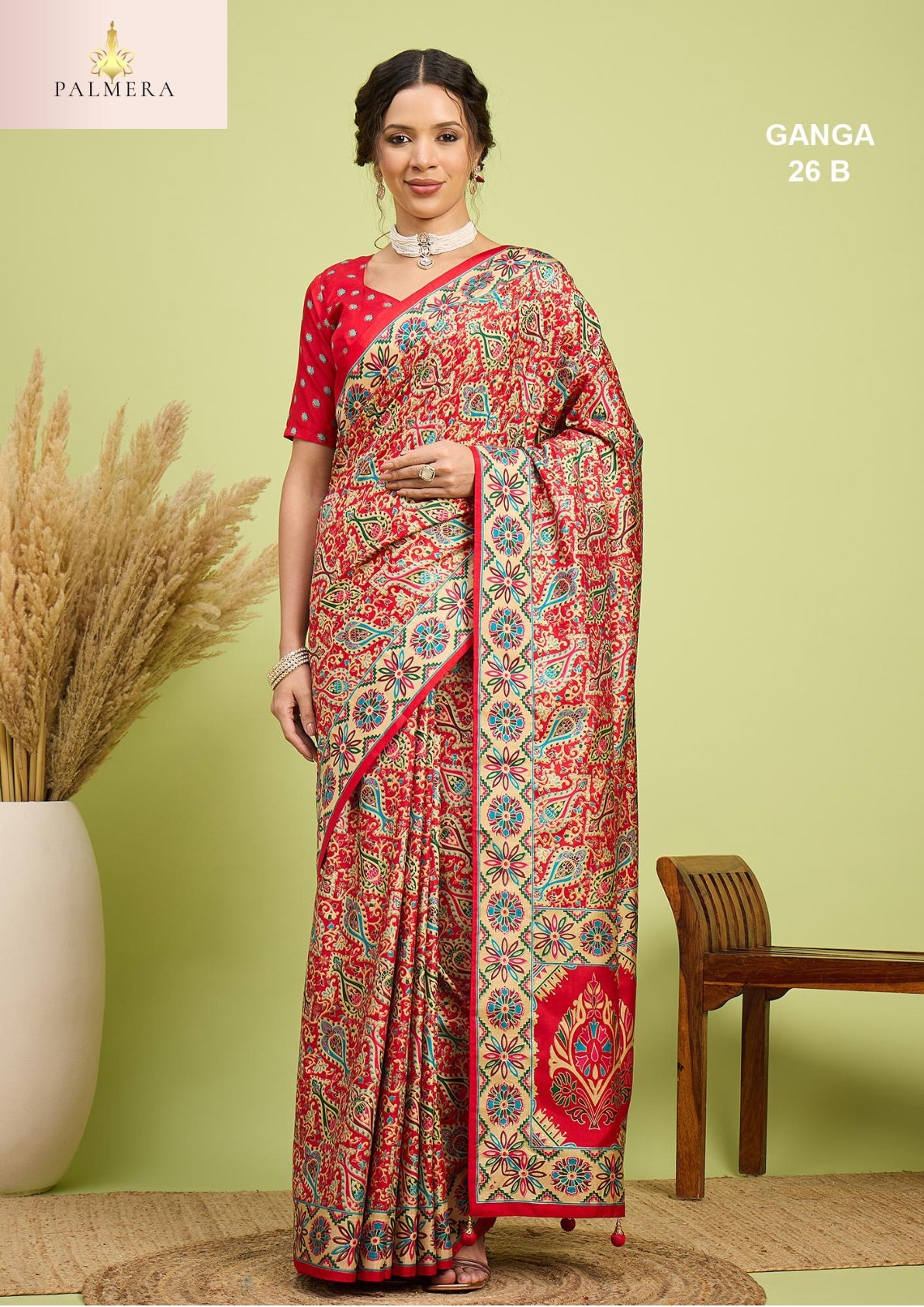 Ganga Silk Saree with Blouse for Premium Ethnic and Designer Wear | ALL-GANGA-26