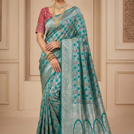 Premium Touch Jacquard Silk Saree With Blouse Piece | MUT-DHRUVI