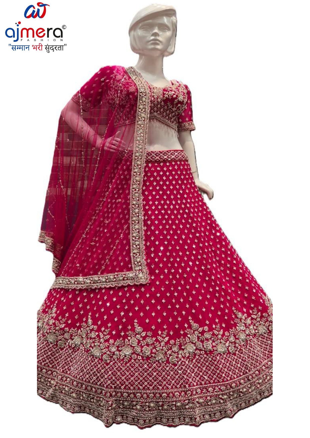 Best Georgette Embroidery Siroski Lahenga Manufacturer in India | SON-SADHANA NEW