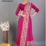 Dola Silk Premium Art Silk Saree with Blouse for Premium Ethnic Wear | ALL-DOLA SILK PREMIUM-02