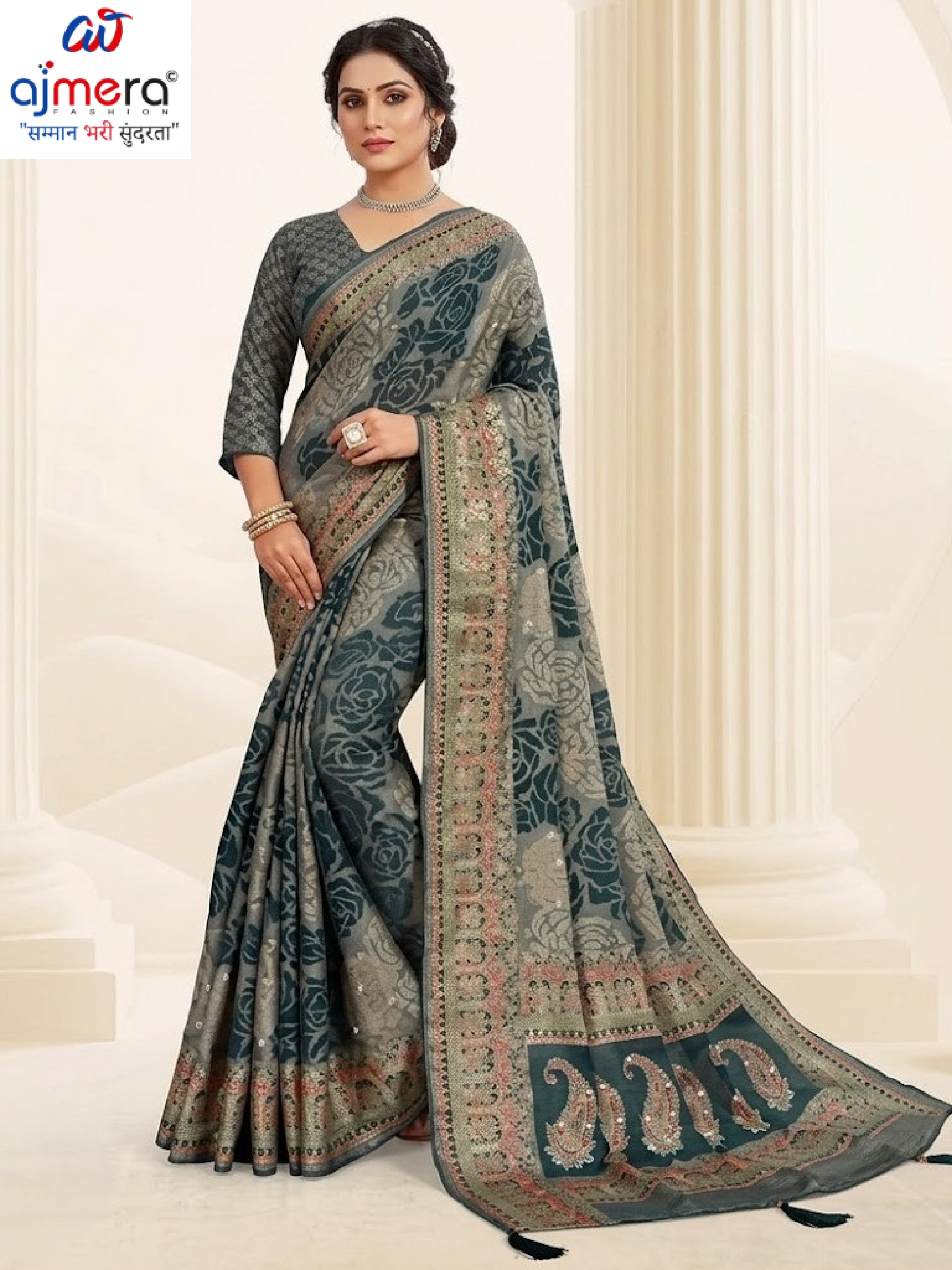 Graceful Printed Saree with Blouse Piece for Modern Ethnic Fashion | RDD-INDIRA VOL-03