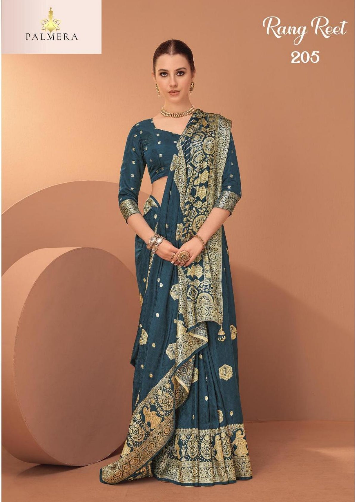 Palmera Saree Manufacturer and Palmera Saree Supplier | ALL-RANG REET VOL-02
