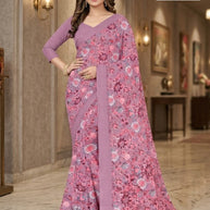 Heavy Reniyal Print Loose Saree without Blouse for Premium Ethnic and Traditional Wear | CAS-PREMIUM