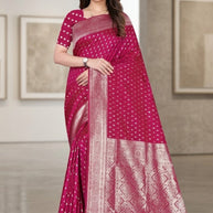 Fashionable Jacquard Silk Saree with Blouse Piece for Special Events | TUL-VEERA SILK VOL-01