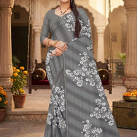 Exclusive Printed Saree with Blouse Piece for Elegant Ethnic Look | GLC-PARINDA