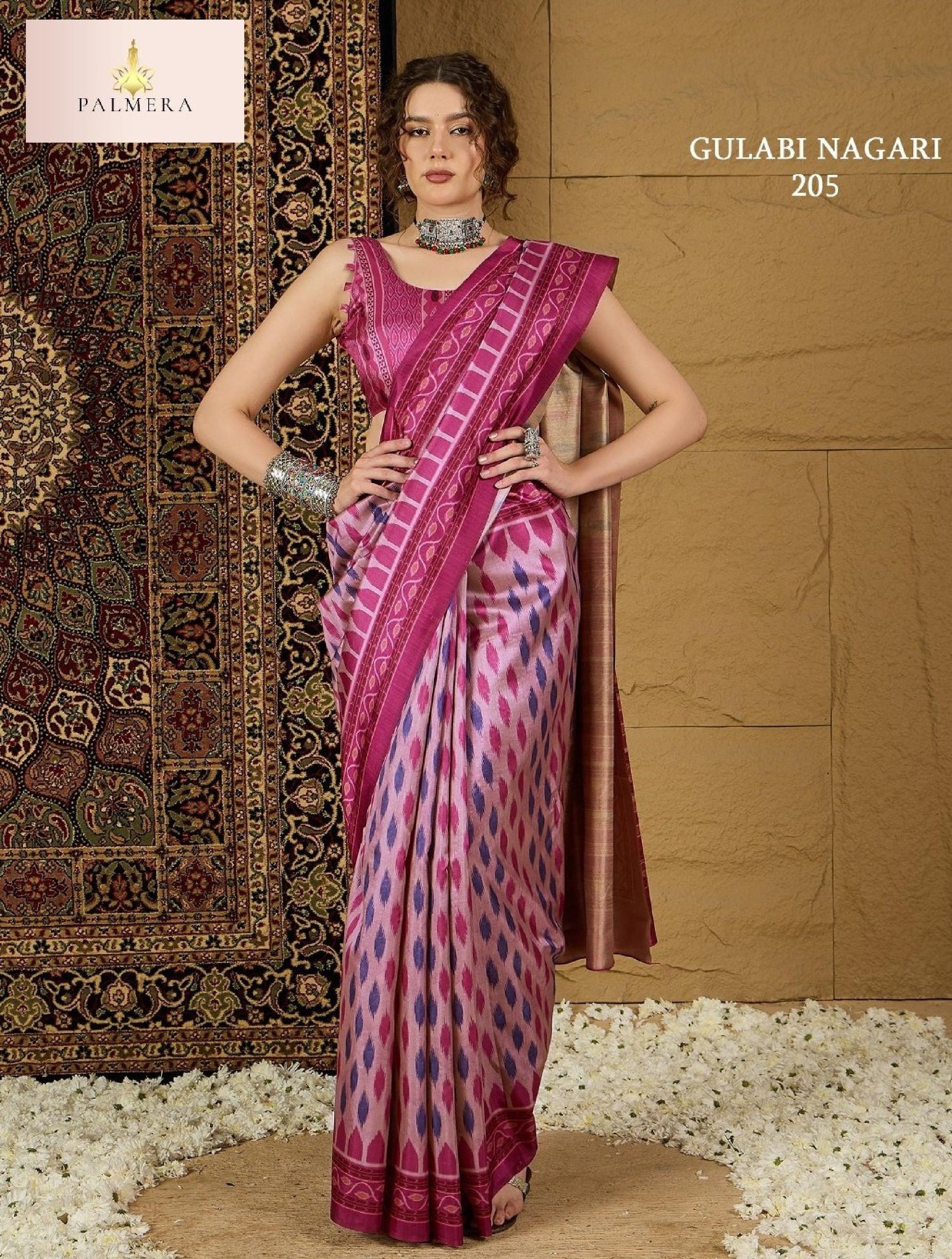 Gulabi Nagri Dolphin Saree with Blouse for Premium Ethnic and Designer Wear | ALL-GULABI NAGRI VOL-02
