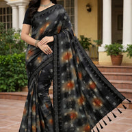 Lycra Dyed Matching Saree with Blouse Piece for Premium Ethnic and Traditional Wear | RAL-GREAT INDIA