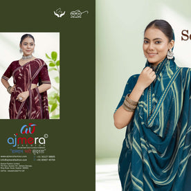 Chic Printed Saree with Blouse Piece for Sophisticated Ethnic Style  | RDD-SEERAT