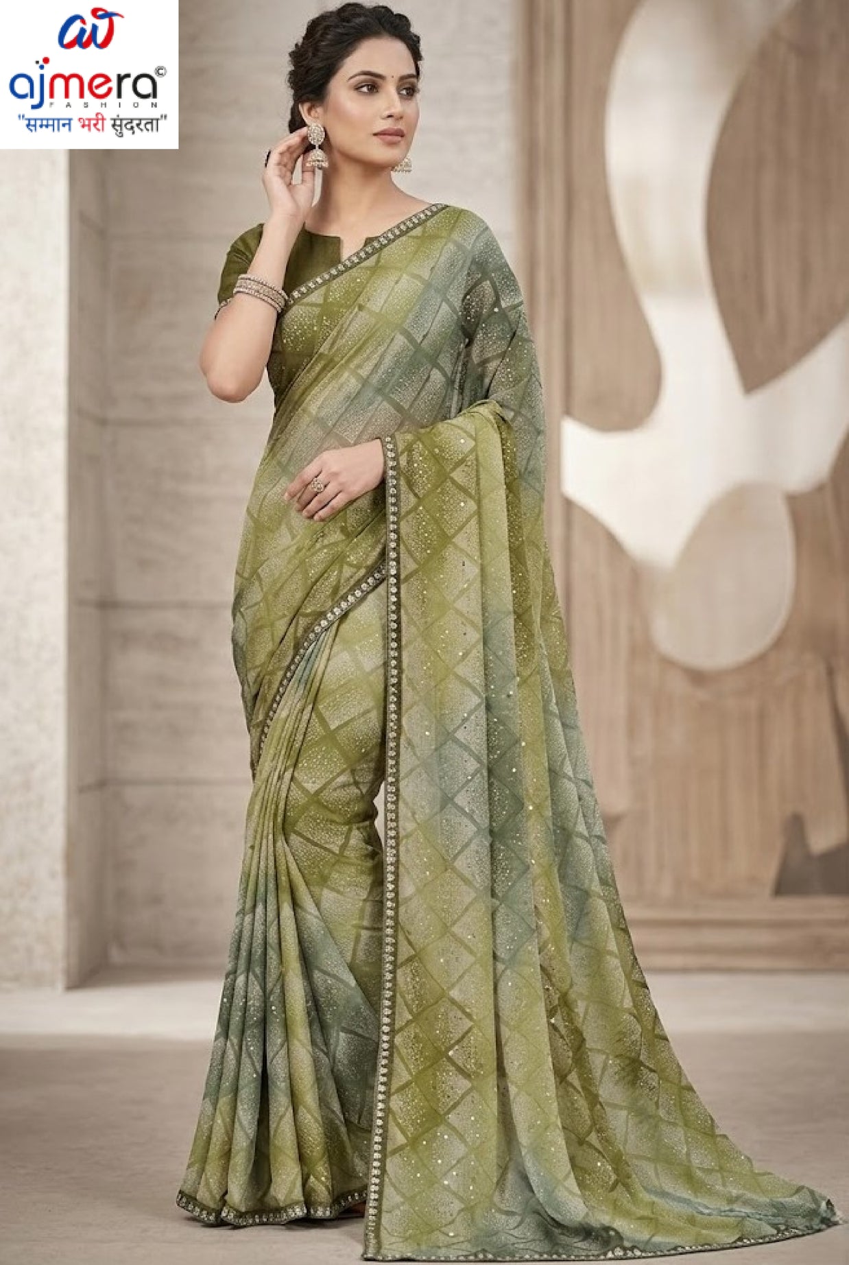 Chic Printed Saree with Blouse Piece for Sophisticated Ethnic Style | RDD-ANKITA