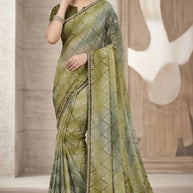 Chic Printed Saree with Blouse Piece for Sophisticated Ethnic Style | RDD-ANKITA