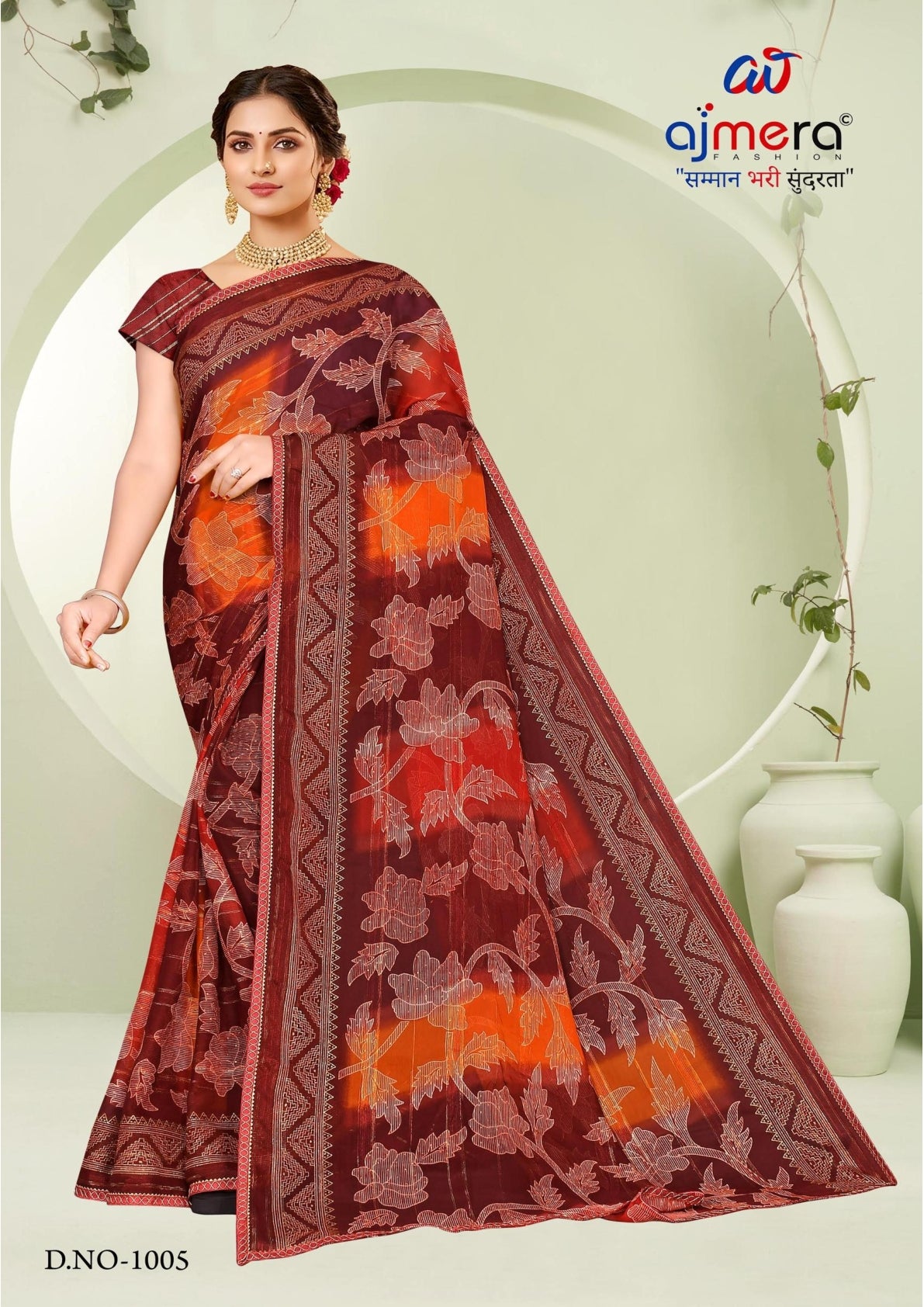 Exclusive Printed Saree with Blouse Piece for Elegant Ethnic Look  | SNR-JIVANIYA