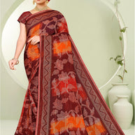 Exclusive Printed Saree with Blouse Piece for Elegant Ethnic Look  | SNR-JIVANIYA