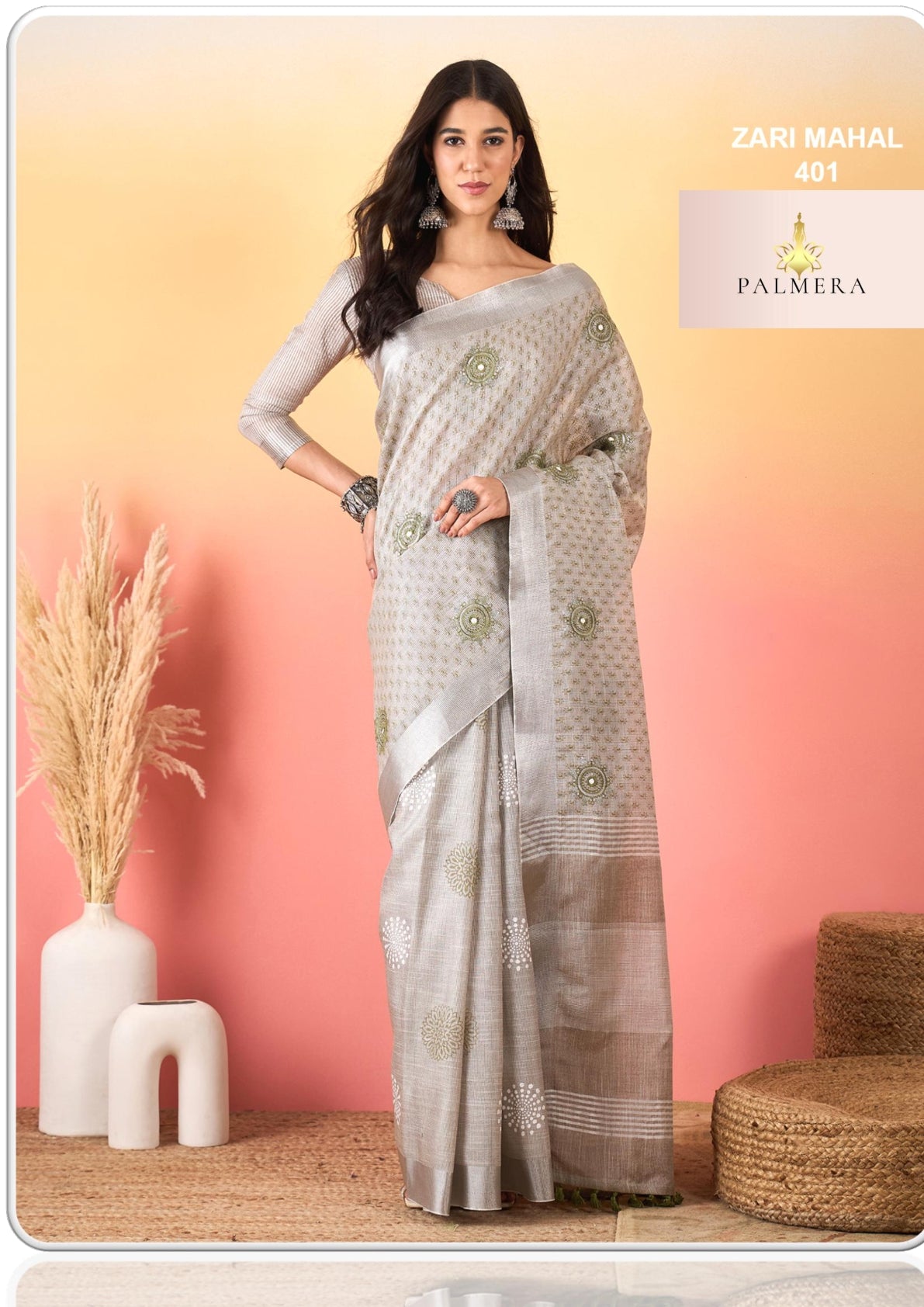 Palmera Saree Manufacturer and Palmera Saree Supplier | ALL-ZARI MAHAL VOL-04