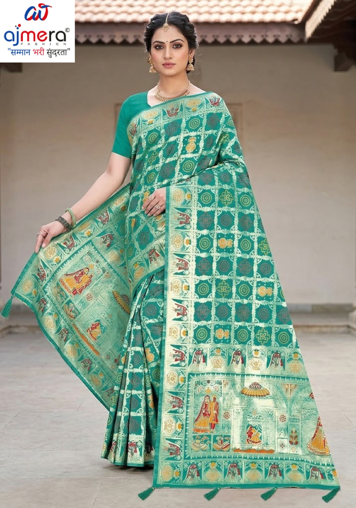 Luxury Jacquard Silk Saree with Blouse Piece for Wedding & Party Wear | TUL-PREM PAKHI SILK VOL-13