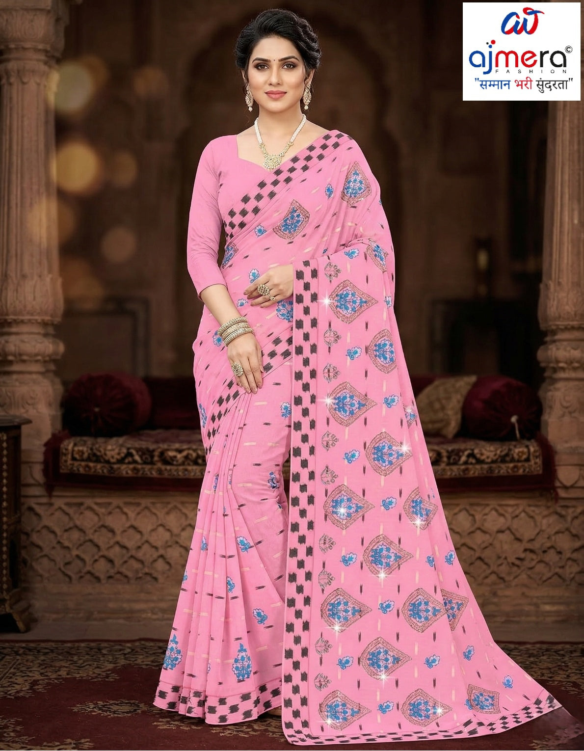 Handloom Cotton Saree with Without Blouse for Premium Ethnic and Traditional Wear | PJA-HETAL