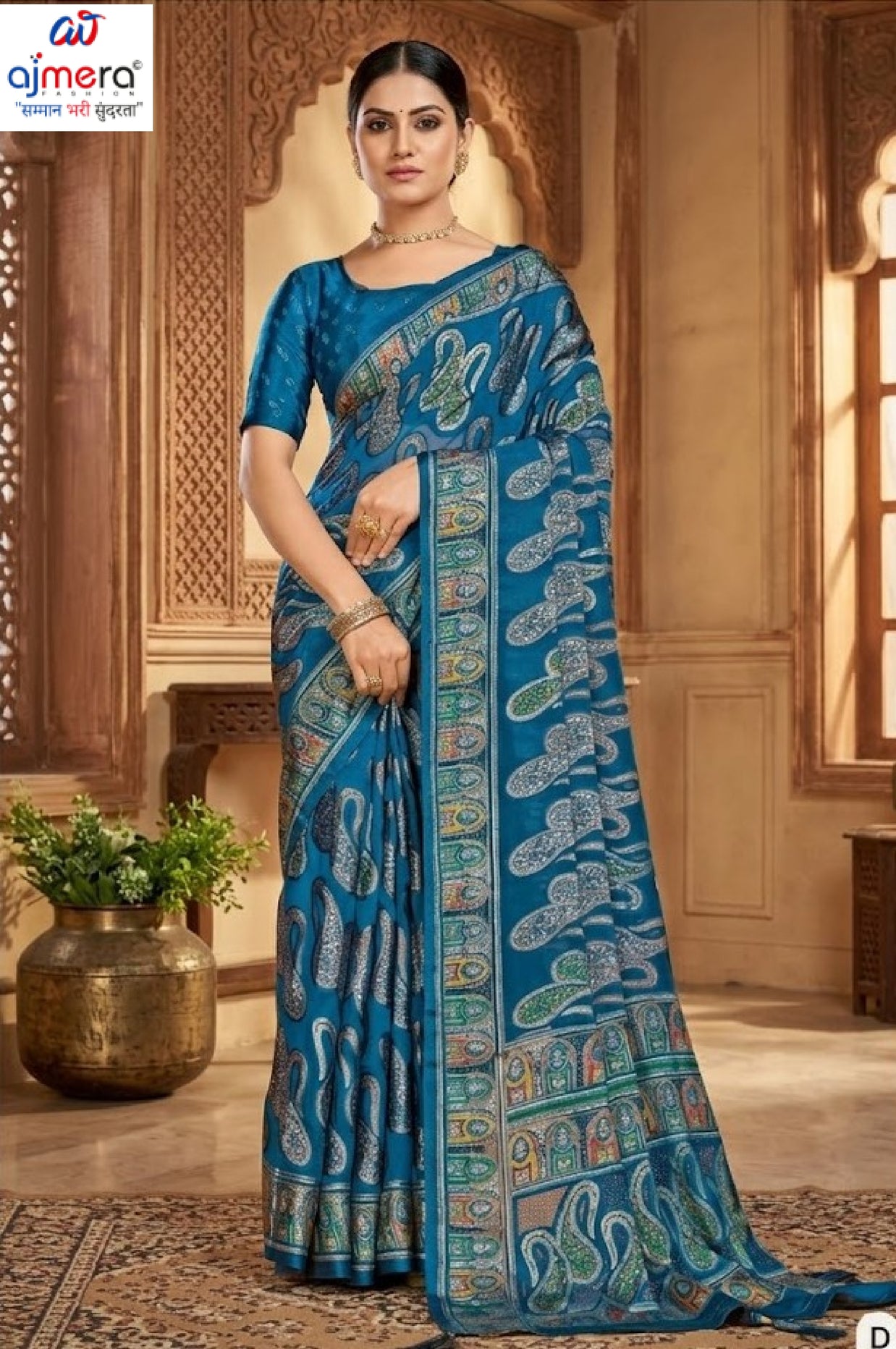 Chic Printed Saree with Blouse Piece for Sophisticated Ethnic Style  | RDD-VISHAKHA VOL-03