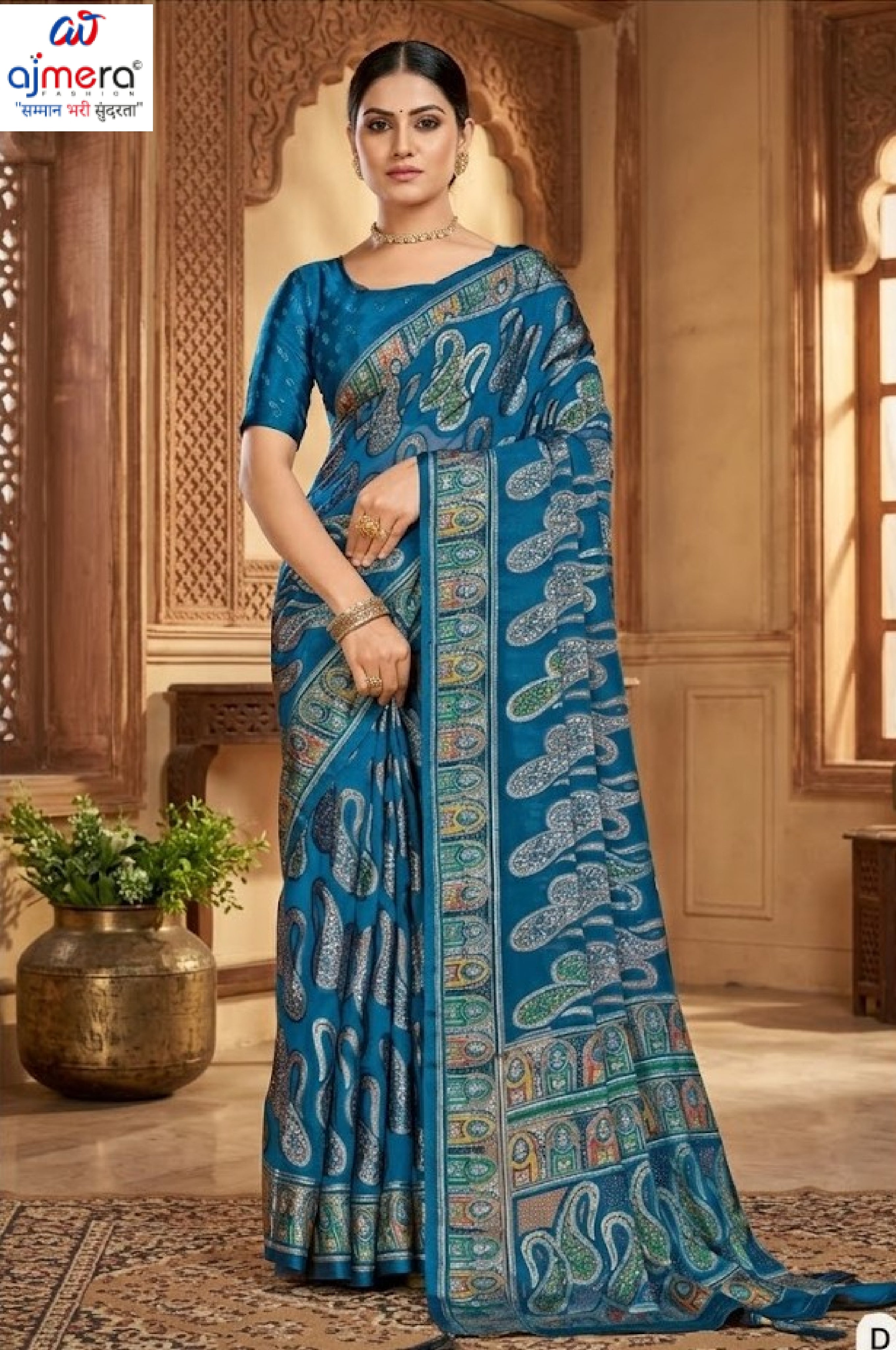 Chic Printed Saree with Blouse Piece for Sophisticated Ethnic Style  | RDD-VISHAKHA VOL-03