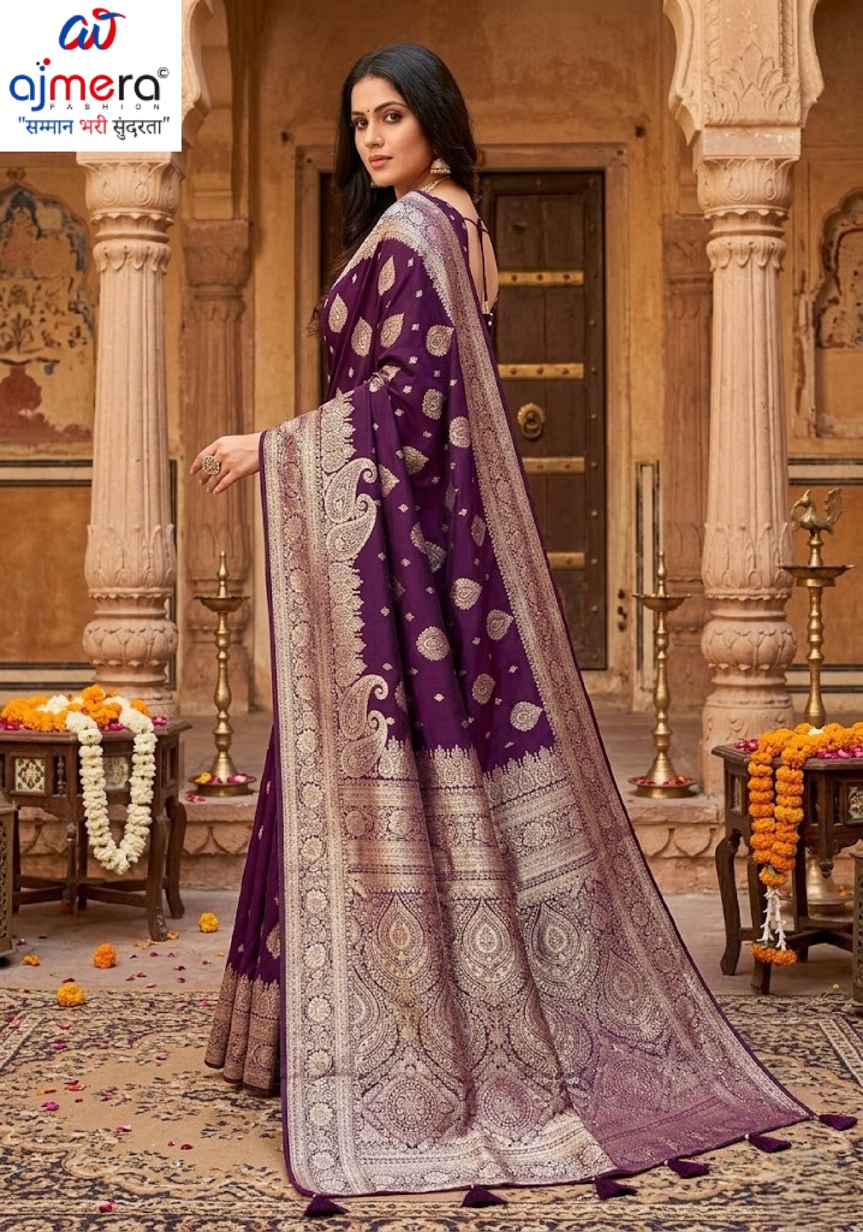 Designer Jacquard Silk Saree with Blouse Piece for Traditional Occasions | TUL-HANSJODA SILK VOL-15