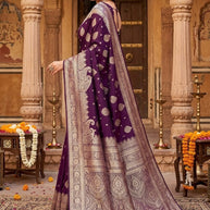 Designer Jacquard Silk Saree with Blouse Piece for Traditional Occasions | TUL-HANSJODA SILK VOL-15