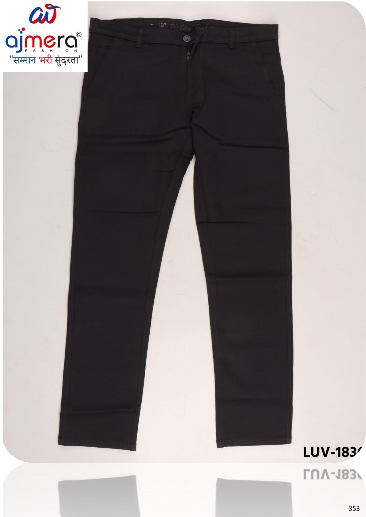 Mens Trousers Supplier India | LUV-1836