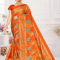Contemporary Printed Saree with Blouse Piece for Premium Wear | SNR-GAURI RANI