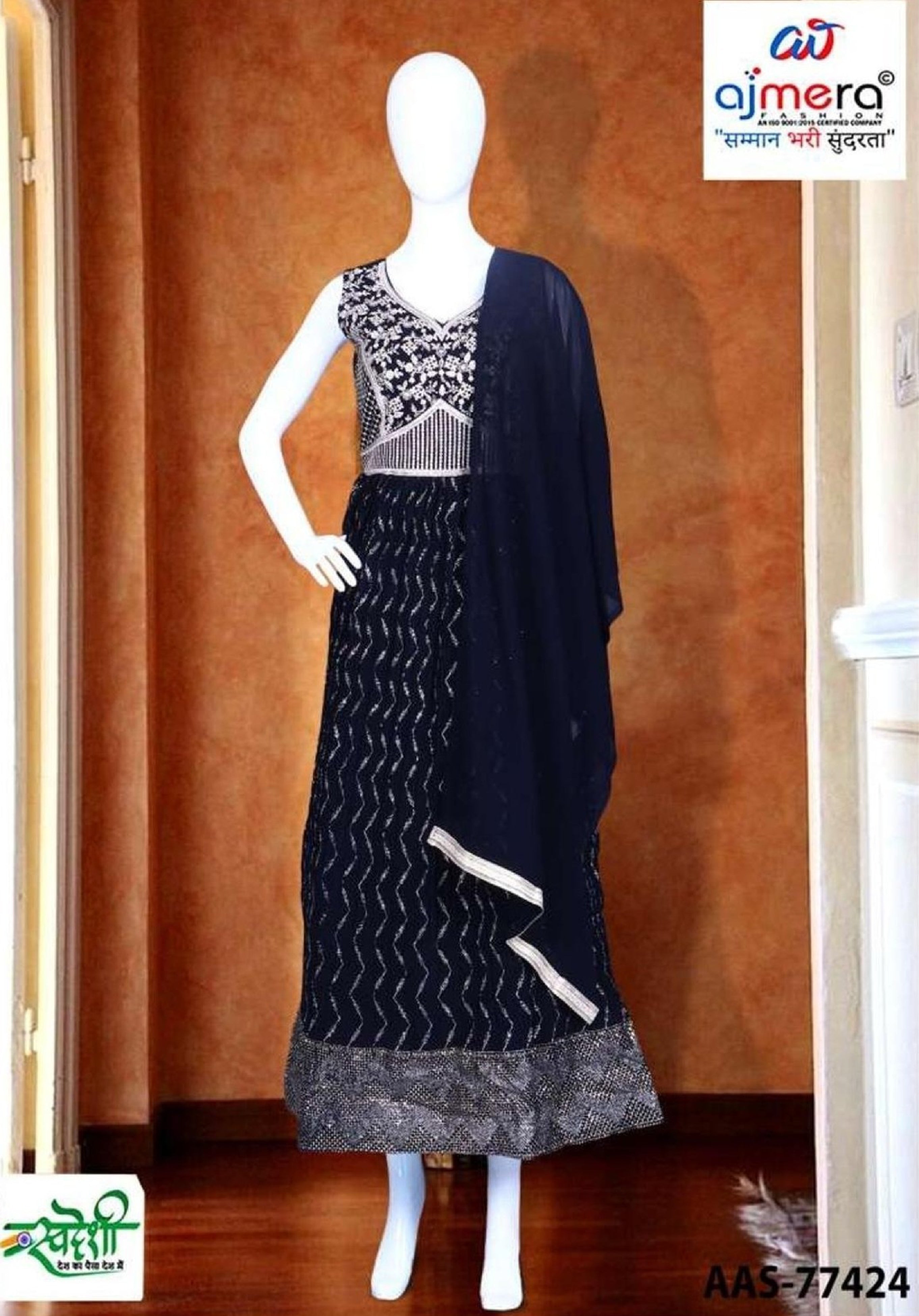 Elegant Designer Party Wear Gown for Women | AAS-77424