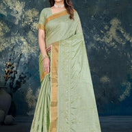 Premium Jacquard Silk Saree with Matching Blouse Piece for Ethnic Celebrations | MTE-25352