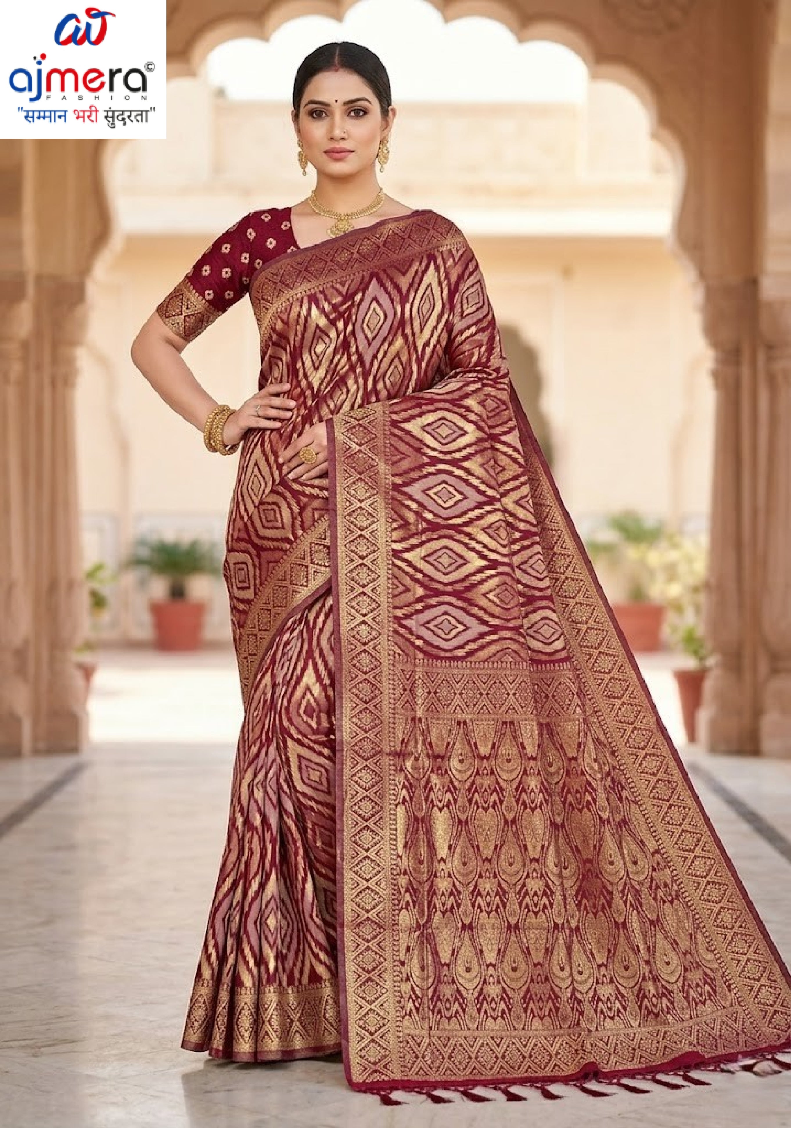 Graceful Jacquard Silk Saree with Blouse Piece for Timeless Ethnic Fashion | TUL-ROMA COTTON VOL-02