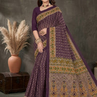 Premium Cotton Saree with Blouse Piece for Premium Ethnic and Traditional Wear | TLS-CHITRALEKHA WITH BP