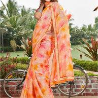 Graceful Printed Saree with Blouse Piece for Modern Ethnic Fashion | PRM-JAGRATA