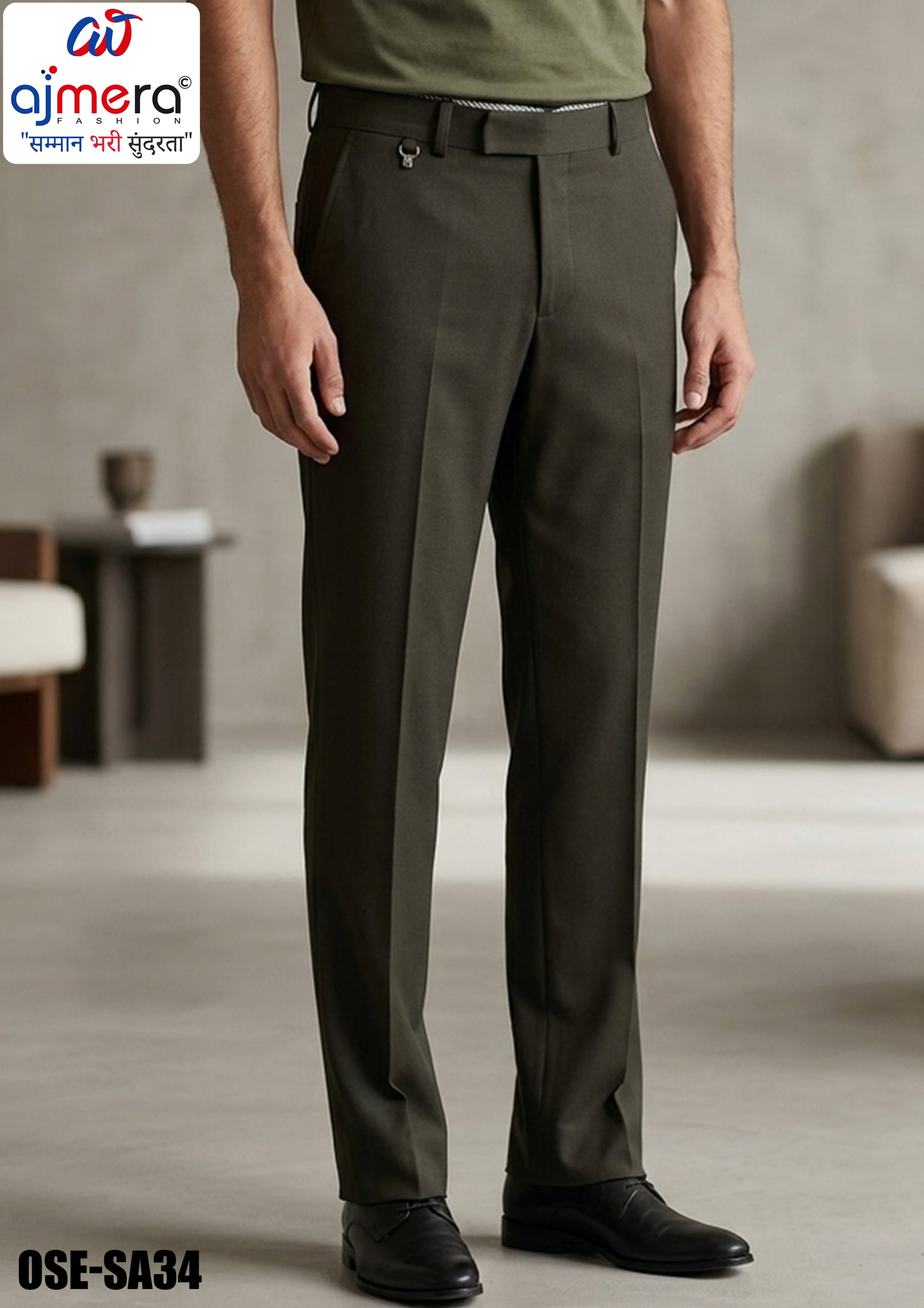 Premium Men's Formal Pant for Office & Business Wear | OSE-SA34
