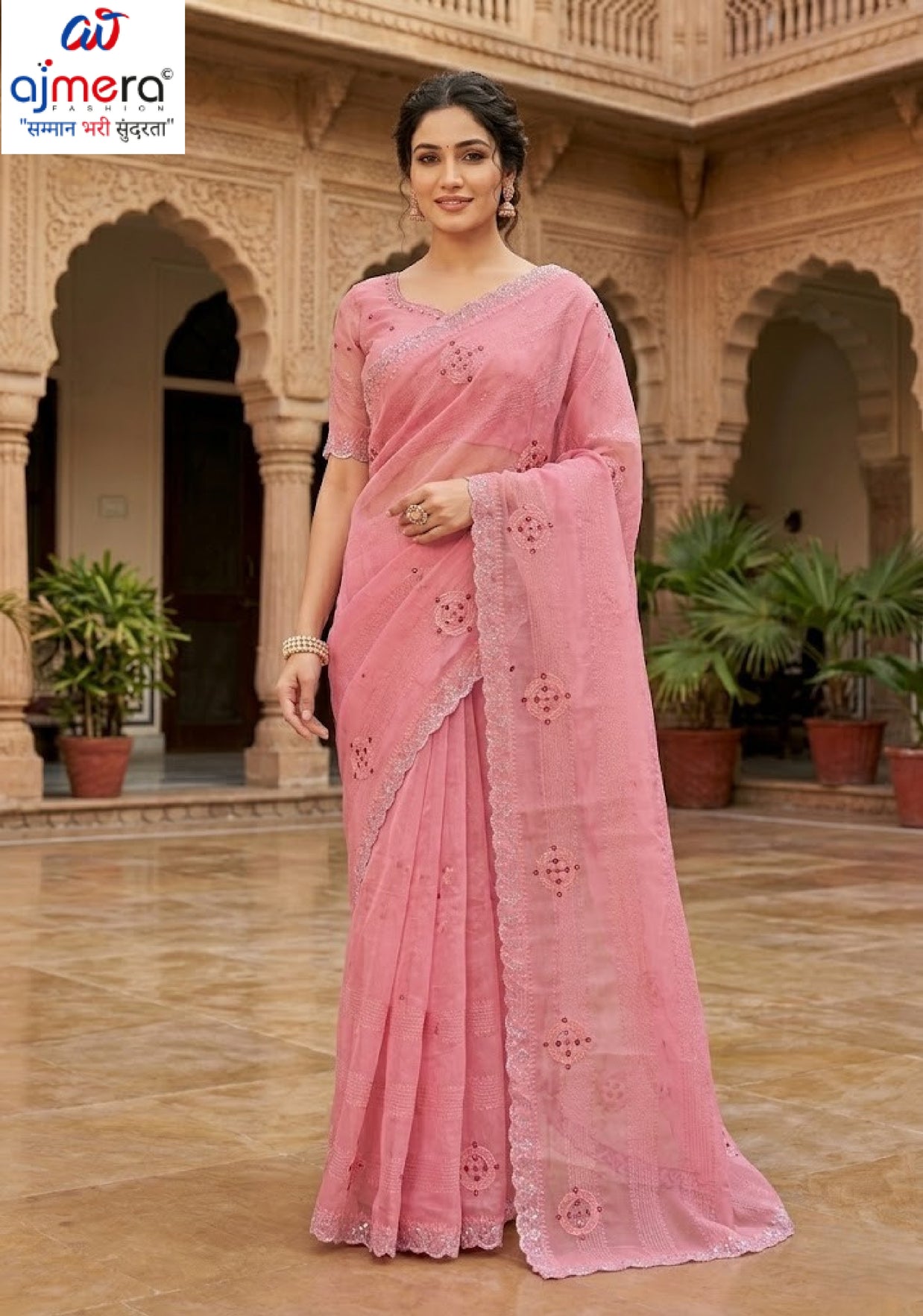 Surat Dyed Matching Saree Manufacturer with Blouse Piece for Premium Ethnic and Traditional Wear | VKM-NETWORK