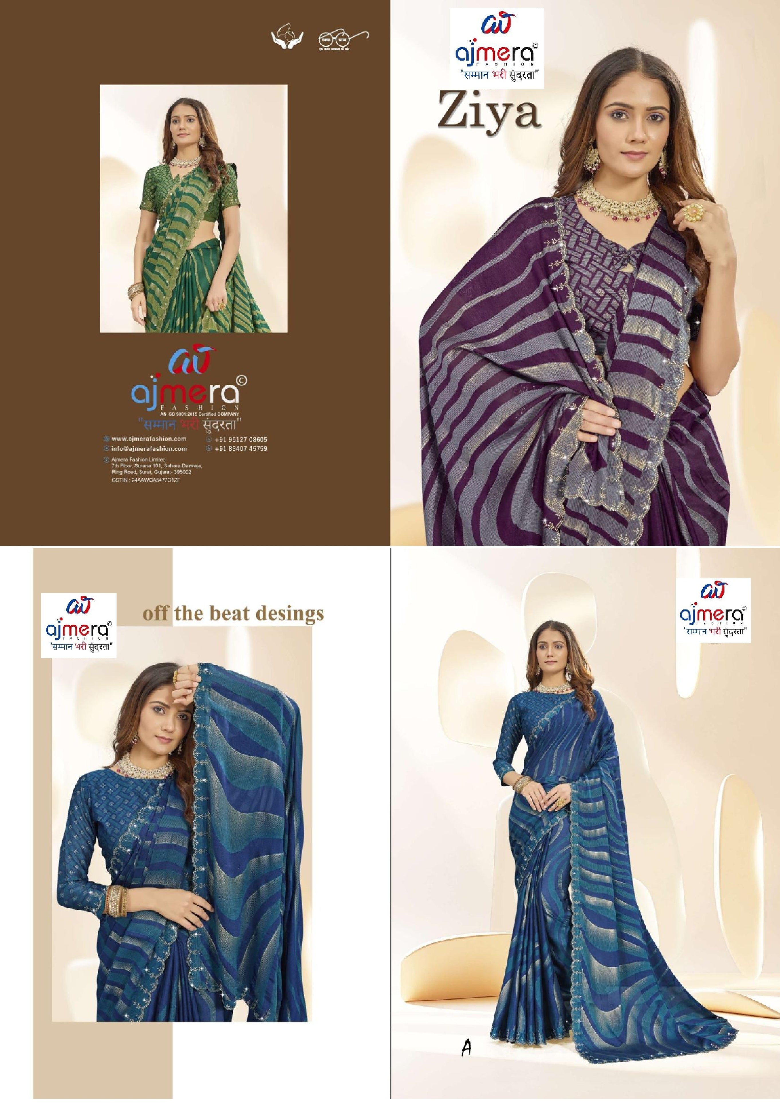 Trendy Printed Saree with Blouse Piece for Women’s Ethnic Wardrobe  | RDD-ZIYA