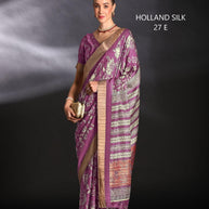 Silk Kota Silk Saree with Blouse for Premium Ethnic and Traditional Wear | ALL-HOLLAND SILK-27