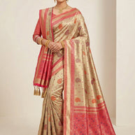 Party Wear Jacquard Silk Saree With Blouse Piece | KDT-LEISHA
