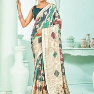 Stylish Printed Saree with Blouse Piece for Traditional Celebrations  | RDD-NIDHIVAN